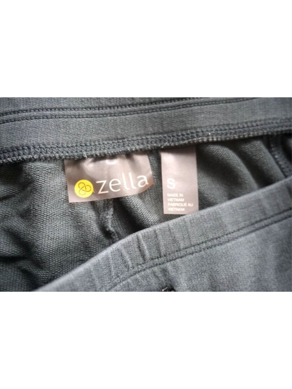 Zella Green/Black Tapered Lightweight Stretch Trousers - Size S - Picture 3 of 5